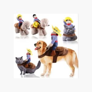 Disfraz Para Perro O Gato Jinete Vaquero Halloween