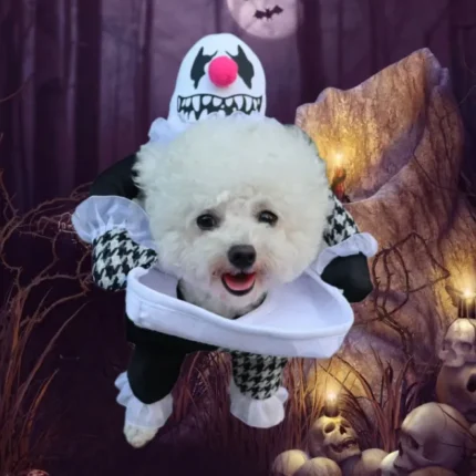 Disfraz Payaso Halloween Perro Pequeña Mediana