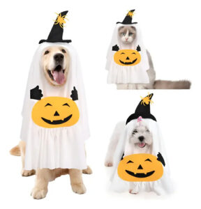 Disfraz Perro Fantasma Raza Mediana Grande Halloween