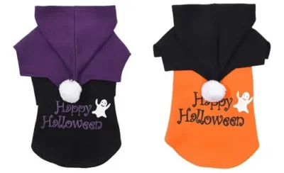 Disfraz Perro Happy Halloween Calabaza Fantasma Mascota Gato