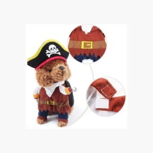 Disfraz Pirata Gato Perro Raza Pequeña Halloween Tallas