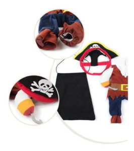 Disfraz Pirata Perro Raza Mediana Grande Halloween Tallas