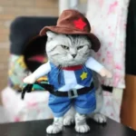 Disfraz Vaquero Gato / Perro Raza Pequeña Halloween Sheriff