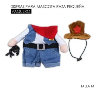 Disfraz Vaquero Gato / Perro Raza Pequeña Halloween Sheriff