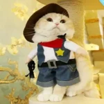 Disfraz Vaquero Gato / Perro Raza Pequeña Halloween Sheriff