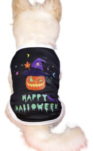Traje Perro Happy Halloween Disfraz Tipo Polera Calabaza
