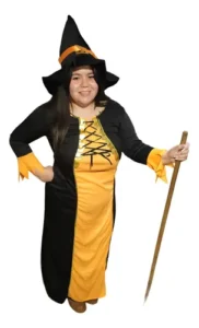 Vestido Elasticado Multi Tallas Hechicera Halloween Disfraz De